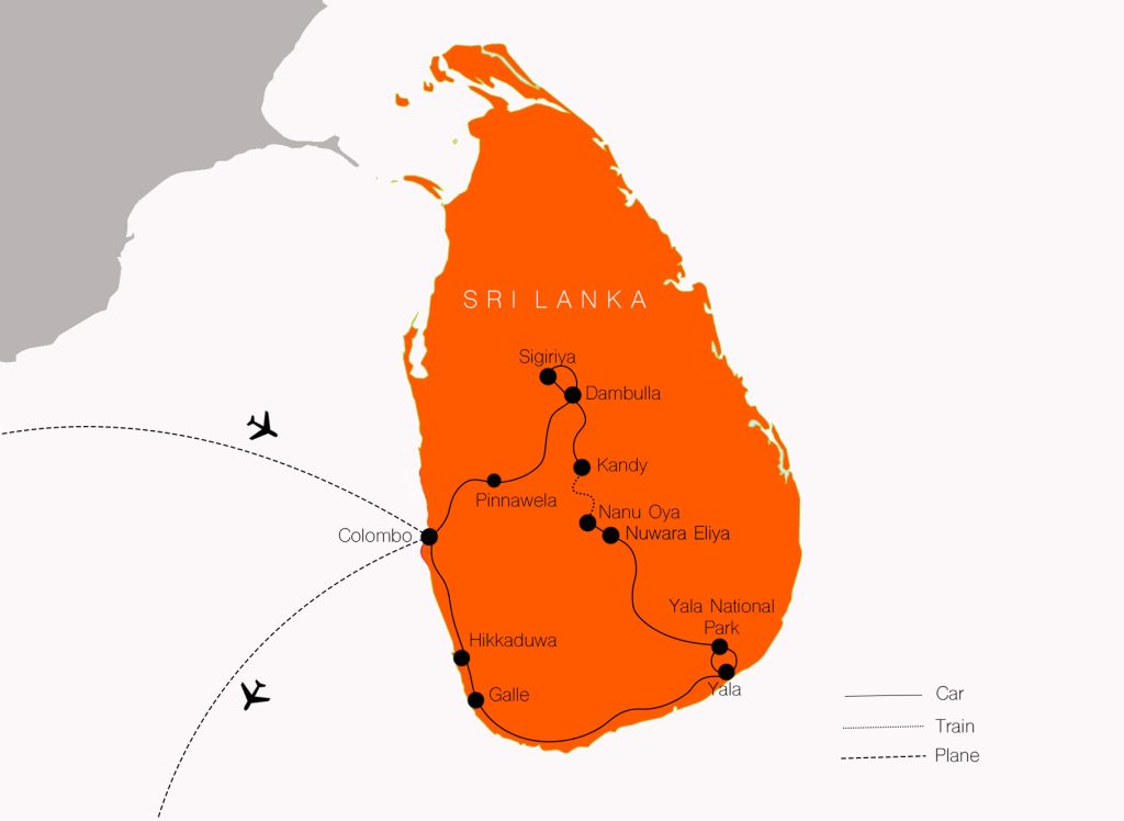 sri lanka tour with flights