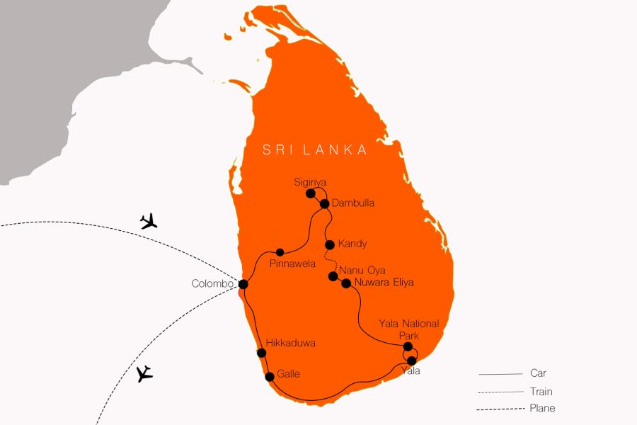 sri lanka tour with flights