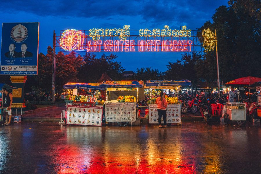 Cambodge-vietnam-Mekong-siem-reap-marche-nuit©Oliver Vegas