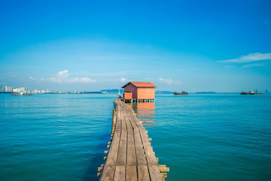 tan jetty, one of clan jetties at george city, penang, malaysia