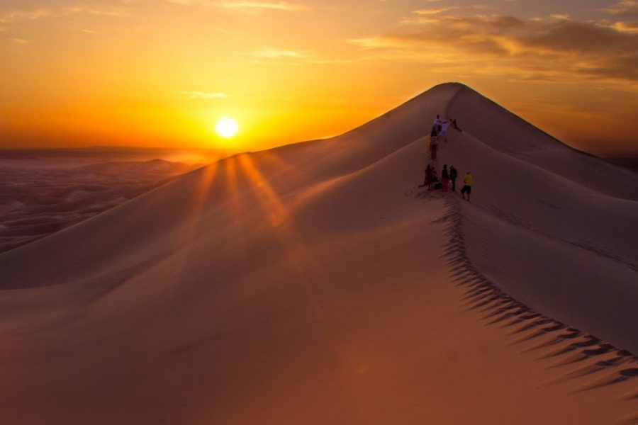 The Gobi Desert at sunset MyHoliday2 Mongolia tour